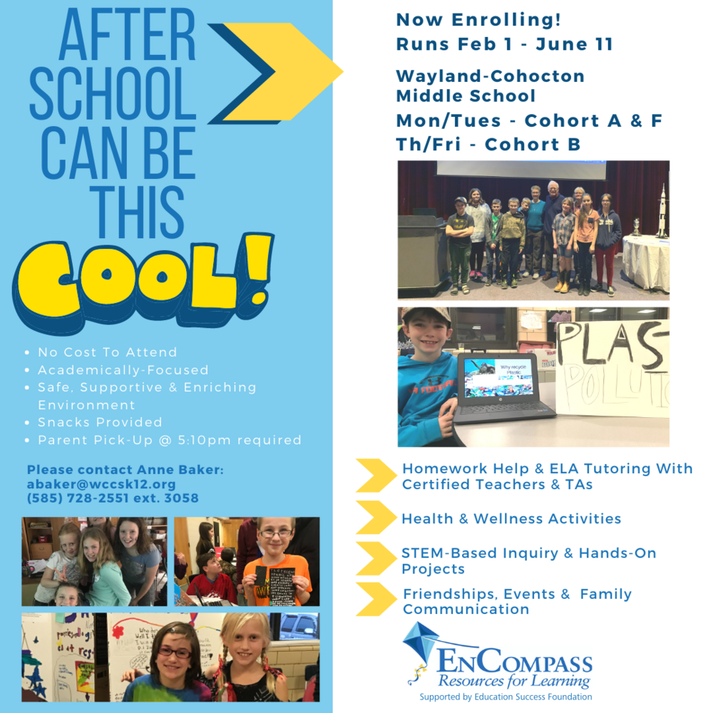 Don't to Get Your Application In! WaylandCohocton