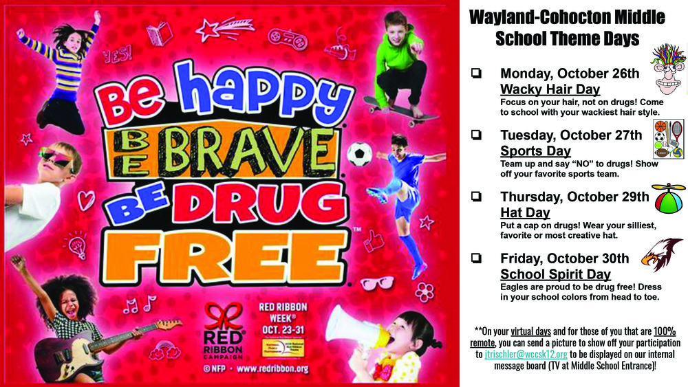 MS Red Ribbon Week Theme Days | Wayland 