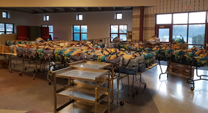 First delivery of food ready to go in the HS cafetera