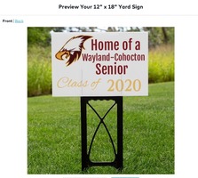 WFD donates funds to purchase signs for every Class of 2020 senior